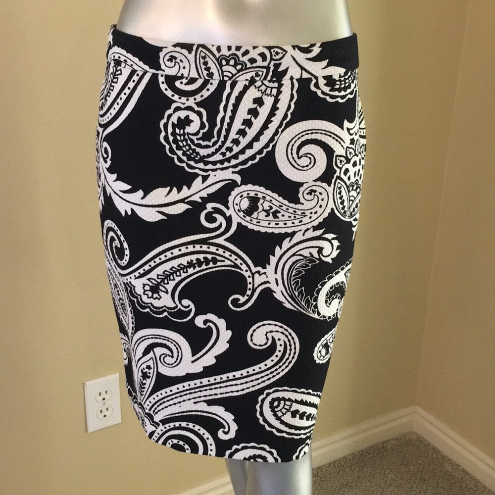 INC Paisley Pencil Skirt